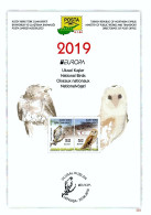 CHIPRE TURCO NORTHERN TURKISH CYPRUS ZYPERN 2019 EUROPA CEPT National Birds BROCHURE Nº 303 - Autres & Non Classés
