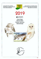 CHIPRE TURCO NORTHERN TURKISH CYPRUS ZYPERN 2019 EUROPA CEPT National Birds BROCHURE Nº 303 - Andere & Zonder Classificatie