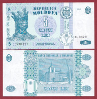 Moldavie --5 Le1  --- 1995  ---UNC--(272) - Moldavie