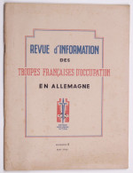 Revue D'Information Des Troupes Françaises D'Occupation En Allemagne.Anniversaire Capitulation Du Reich à Baden-Baden. - French