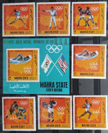 ADEN - MAHRA STATE -MEDALLAS DE ORO  U.S.A. EN LOS J. OLIMPICOS ( 1994-1964) - Emirati Arabi Uniti