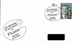 SPAIN. POSTMARK. 50TH ANNIVERSARY OF PICASSO DEATH. MALAGA. 2023 - Autres & Non Classés