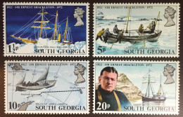South Georgia 1972 Shackleton Crown To Right Watermark SG32w-35w MNH - Südgeorgien
