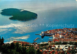 73537073 Dubrovnik Ragusa Blick Auf Altstadt Festung Und Hafen Insel Dubrovnik R - Croatie