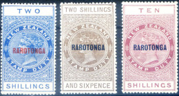 Rarotonga. Fiscali Soprastampati 1921. Linguellati. - Tonga (1970-...)