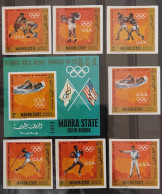 1968-ÁDEN- MAHRA STATE-MEDALLAS DE ORO USA EN LOS J. OLIMPICOS 1904 AL 1964 MNH** - Estate 1904: St-Louis