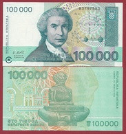 Croatie  100000 Dinara 1993 (UNC-NEUF) --(268) - Croacia