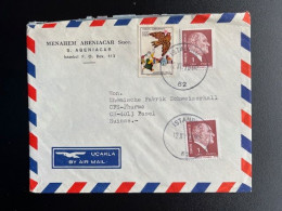 TURKEY 1978 AIR MAIL LETTER ISTANBUL TO BASEL 12-12-1978 TURKIJE TURKIYE - Storia Postale