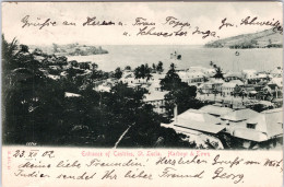 Entrance Of Castries , St.Lucia, Harbour & Town (Cancellation On St.Lucia Stamps, 1904, Sent To Norway) - St. Lucia