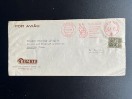 PORTUGAL 1964 AIR MAIL LETTER LISBON LISBOA TO READING USA 10-03-1964 - Briefe U. Dokumente