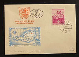 Österreich 1963 Bauten Mi. 1128 FDC Schmuckkuvert Gestempelt/o MELK - Cartas & Documentos