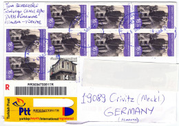 Türkei R-Brief Letter To Germany (Crivitz) Atatürk/Europa/Haus, Feinst - Storia Postale