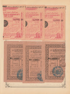 Egypt - 1943-4 - RARE - Lot, Vintage Various Lotteries - Sticked From Upper Side - Ongebruikt