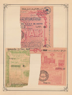 Egypt - 1943-4 - RARE - Lot, Vintage Various Lotteries - Sticked From Upper Side - Nuovi