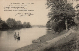 CPA Les Bords De La Loire Soir D'été TEXTE JACQUES MARTIL - Angelsport