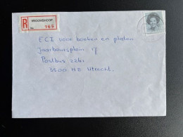 NETHERLANDS 1988 REGISTERED LETTER VROOMSHOOP TO UTRECHT 27-??-1988 NEDERLAND AANGETEKEND - Lettres & Documents