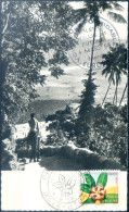Flora. Cartolina Per La Francia Con Annullo FDC 1958. - Other & Unclassified