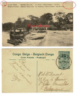 Belgisch Congo Belge LIKASI Postwaardestuk Entier Postal IBEMBO Stoomboot Bateau A Vapeur Ville De Bruges CPA Afrique - Interi Postali