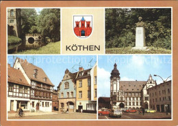 72401248 Koethen Anhalt Naumann Denkmal Holzmarkt Johann Sebastian Bach Gedenkst - Koethen (Anhalt)