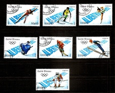 Guinea Bissau 1989 Albertville Olympic Winter Games Skating Skiing Hockey CTO - Inverno1992: Albertville