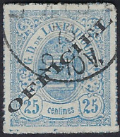 Luxembourg - Luxemburg - Timbre  Armoires  1875   25C.   °  Officiel    Michel 6 IA   Certifié   Vc. 200,- - 1859-1880 Wappen & Heraldik