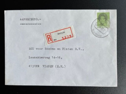 NETHERLANDS 1990 REGISTERED LETTER RHOON TO VIANEN 07-12-1990 NEDERLAND AANGETEKEND - Briefe U. Dokumente