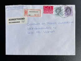 NETHERLANDS 1993 REGISTERED LETTER RENSWOUDE TO VIANEN 25-05-1993 NEDERLAND AANGETEKEND - Briefe U. Dokumente