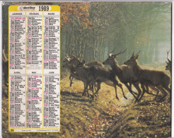 Almanach Malin  1989 - Harde De Cerfs - - Grossformat : 1981-90