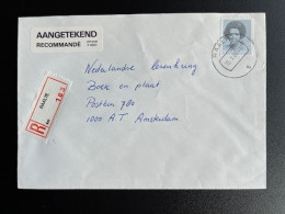 NETHERLANDS 1988 REGISTERED LETTER RAALTE TO AMSTERDAM 10-10-1988 NEDERLAND AANGETEKEND - Lettres & Documents