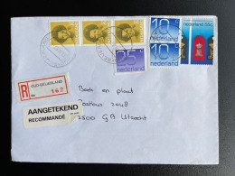 NETHERLANDS 1989 REGISTERED LETTER OUD BEIJERLAND TO UTRECHT 25-04-1989 NEDERLAND AANGETEKEND - Lettres & Documents