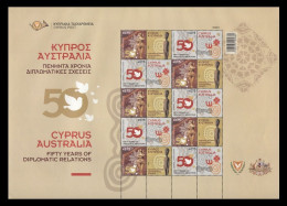 Cyprus (PG) 2023 #8/9 Diplomatic Relations With Australia (M/S) MNH ** - Unused Stamps