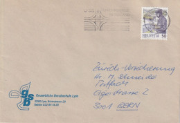 Motiv Brief  "Gewerbliche Berufsschule Lyss"        1990 - Storia Postale