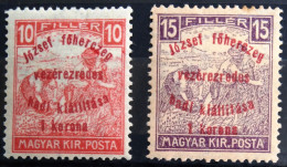 HONGRIE                        N° 185/186                    NEUF** - Unused Stamps