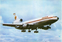 Lote PEP1661, Colombia, Postal Postcard, Iberia, EC-CBP-15, DC-10-30, Aviation, Plane, Old Card - Kolumbien