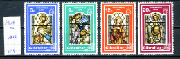 Gibraltar  N° 342/5  Xx    Noël  Vitraux - Gibraltar