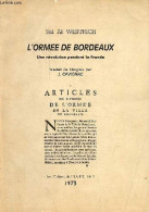 L'ormée De Bordeaux - Une Révolution Pendant La Fronde - Les Cahiers De L'I.A.E.S N°3. - Westrich Sal.Al. - 1973 - Languedoc-Roussillon