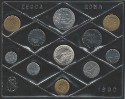 1980 Italia Mint Divisional Series 10 Coins FDC-BU - Altri & Non Classificati