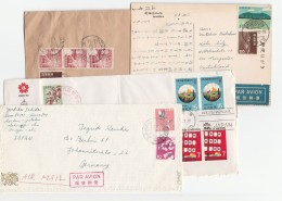 Collection 1950s - 1970s JAPAN COVERS Franked Various Stamps To Germany - Briefe U. Dokumente