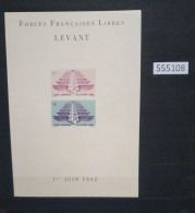 555108; French Colony; Syria; Forces Francaises Libres; LEVANT; AS IS - Oblitérés