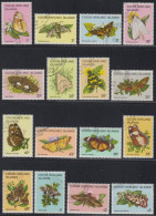 Kokos-Inseln Mi.Nr. 88-103 Freim. Schmetterlinge (16 Werte) - Cocoseilanden