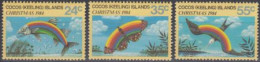 Kokos-Inseln Mi.Nr. 126-28 Weihnachten 1984, Fisch-Schmetterling-Vogel (3 Werte) - Cocoseilanden
