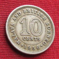 Malaya And British Borneo 10 Cents 1956 W ºº - Maleisië