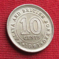 Malaya And British Borneo 10 Cents 1961 H W ºº - Maleisië