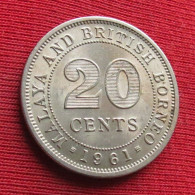 Malaya And British Borneo 20 Cents 1961  W ºº - Malesia