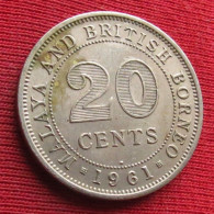 Malaya And British Borneo 20 Cents 1961 H W ºº - Malesia