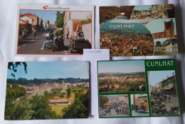 CUNLHAT . 63 . Lot De 4 Cartes - Cunlhat