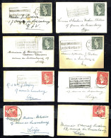 8 Enveloppes Format Carte De Visite Avec Timbre Seul  C.O.B. N° 909 ( 04 EA), 910 (04 EA). - Briefe U. Dokumente