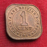 Malaya And British Borneo 1 Cent 1958 W ºº - Malasia