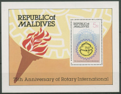 Malediven 1980 Rotary Club International Paul Harris Block 64 Postfrisch(C97928) - Malediven (1965-...)