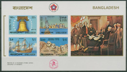 Bangladesch 1976 Unabhängigkeit USA Block 2 B Postfrisch (C98084) - Bangladesh